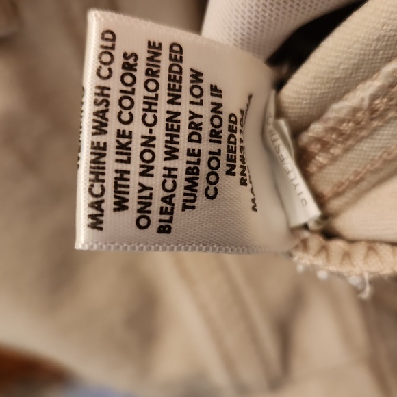 Size 16P light khaki pull on pants. Tummy control. - Picture 6 of 6